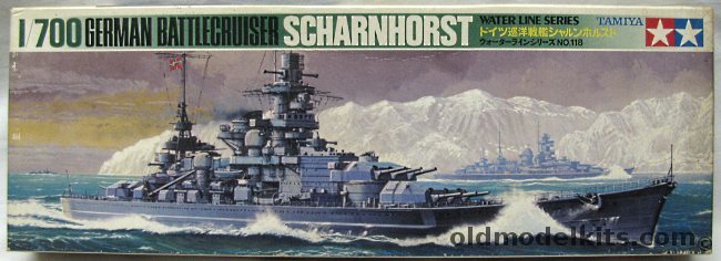 Tamiya 1/700 Scharnhorst Battle Cruiser, WLB118 plastic model kit